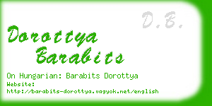 dorottya barabits business card